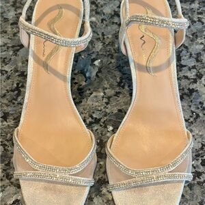 Elegant Silver Women's Sandals